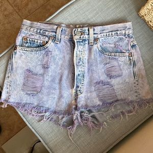 Purple Levi Shorts